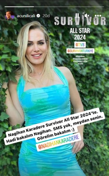 Sörvayvır Nagihan Karadere Sörvayvır'a mı katılıyor? All Star 2024 ikinci yarışmacısı kimdir?  Nagihan Karadere kimdir, kaç yaşında? Sörvayvır 2024 Sörvayvır 2024  